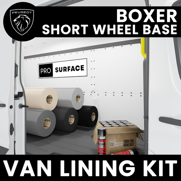 Peugeot Boxer Short Wheel Base Van Lining Carpet Bundle Kit