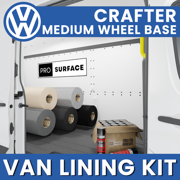 VW Crafter Medium Wheel Base Van Lining Carpet Bundle Kit