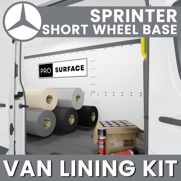 Mercedes Sprinter Short Wheel Base Van Lining Carpet Bundle Kit