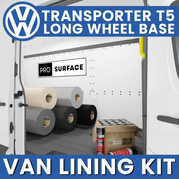 VW T5 Long Wheel Base Van Lining Carpet Bundle Kit